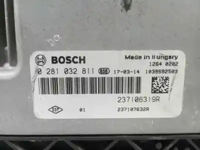 Pièce détachée automobile d'occasion calculateur moteur ecu pour renault captur i (j5_, h5_) 1.5 dci 90 références oem iam 237106319r  0281032811