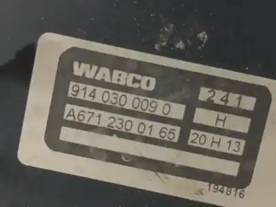 Peça sobressalente para automóvel em segunda mão depressor de travões / bomba de vácuo por ssangyong rodius xdi premium referências oem iam a6712300165  9140300090