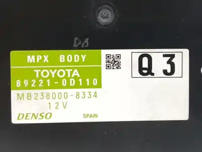 Автозапчастина б/у електронний модуль для toyota yaris (_p13_) 1.3 (nsp130_) посилання на oem iam 892210d110  mb2380008334