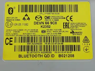 Second-hand car spare part electronic module for mazda cx-3 (dk) 2.0 skyactiv-g oem iam references k2352  