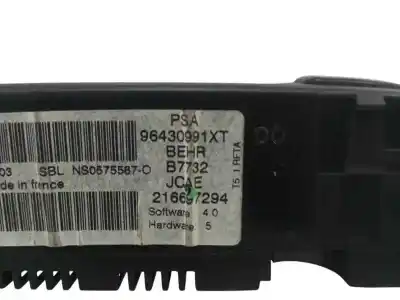 Pezzo di ricambio per auto di seconda mano controllo climatico per peugeot 307 (s1) 2.0 hdi cat riferimenti oem iam 96430991xt  
