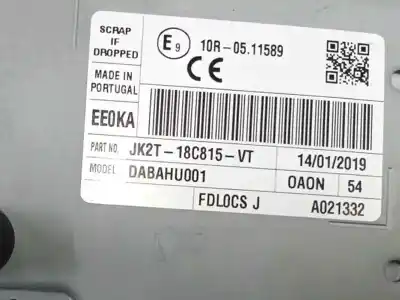 Автозапчасти б/у аудиосистема / радио cd за ford tourneo custom v362 autobús (f3) 2.0 ecoblue ссылки oem iam jk2t18c815vt  