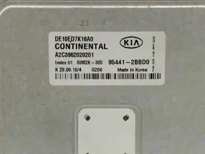 Second-hand car spare part ecu engine control for kia niro concept oem iam references 954412bbd0  a2c3962020201