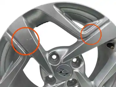 Pezzo di ricambio per auto di seconda mano cerchione in lega per hyundai i10 iii (ac3, ai3) 1.0 mpi riferimenti oem iam 52910k7100 4h 4x100 15x6jh2 offset48