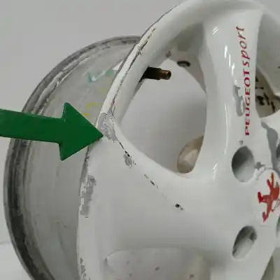 Pezzo di ricambio per auto di seconda mano cerchione in lega per peugeot 206 berlina 1.6 16v cat riferimenti oem iam  4h 4x108 6jx15ch4 et28