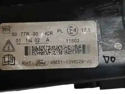 Second-hand car spare part right headlight for ford focus lim. (cb4) 1.8 tdci turbodiesel cat oem iam references 8m5113w029ad  0077r00hcr