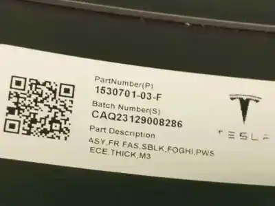 Peça sobressalente para automóvel em segunda mão para choques dianteiro por tesla model 3 (5yj3) ev referências oem iam 1084168s0e  