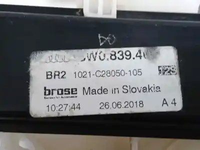 Автозапчастина б/у регулятор скла заднього правого для audi a4 b9 (8w2, 8wc) 2.0 tdi quattro посилання на oem iam 8w0839462  8w0959812