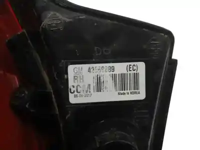 Second-hand car spare part right tailgate light for opel mokka / mokka x (j13) 1.4 (_76) oem iam references 42558889  