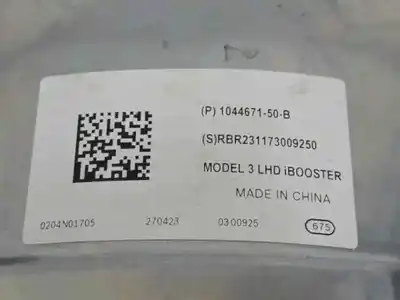 Second-hand car spare part brake servo for tesla model 3 (5yj3) ev oem iam references 104467150b 0265954082 0204856671