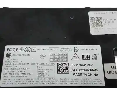 Peça sobressalente para automóvel em segunda mão módulo electrónico do fecho central por tesla model 3 (5yj3) ev referências oem iam 110024100j  