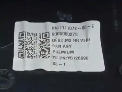 Автозапчастина б/у аераційна решіта для tesla model 3 ev посилання на oem iam 111107200e 154612900d 