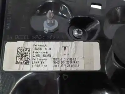 Peça sobressalente para automóvel em segunda mão farolim interior traseiro direito por tesla model 3 (5yj3) ev referências oem iam 150208900b  