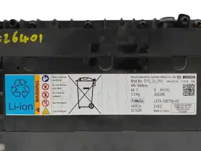 Peça sobressalente para automóvel em segunda mão bateria por ford puma (j2k, cf7) 1.0 ecoboost mhev referências oem iam lx7a10b759ae 044200503a 48v