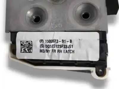 Second-hand car spare part front right door lock for tesla model 3 (5yj3) ev oem iam references 150067391b  