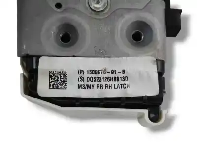Peça sobressalente para automóvel em segunda mão fechadura da porta traseira direita por tesla model 3 (5yj3) ev referências oem iam 150067591b  