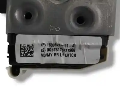 Second-hand car spare part rear left door lock for tesla model 3 (5yj3) ev oem iam references 150067491b  