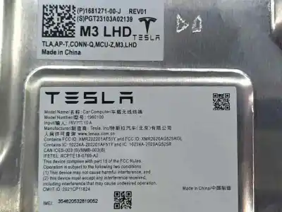 Peça sobressalente para automóvel em segunda mão módulo eletrônico por tesla model 3 (5yj3) ev referências oem iam 168127100j  
