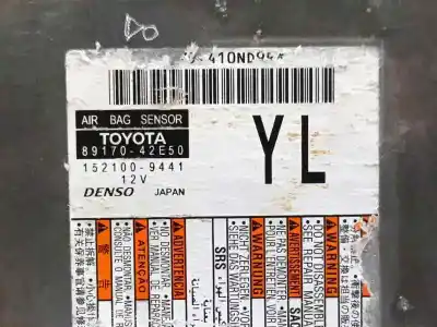 Peça sobressalente para automóvel em segunda mão centralina de airbag por toyota bz4x (_eam1_) ev (xeam10) referências oem iam 8917042e50  1521009441