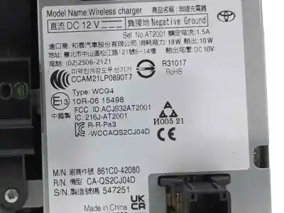 Second-hand car spare part electronic module for toyota bz4x (_eam1_) ev (xeam10) oem iam references 861c042080  