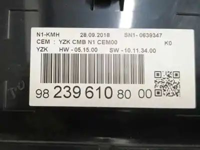 Peça sobressalente para automóvel em segunda mão quadrante por citroen jumpy autobús (v_) 1.5 bluehdi 120 referências oem iam 9823961080  769167680u