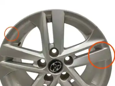 Second-hand car spare part rim for toyota corolla fastback (_e21_) 1.8 hybrid (zwe211) oem iam references 4261102r20 5h 5x114 16x7j et40