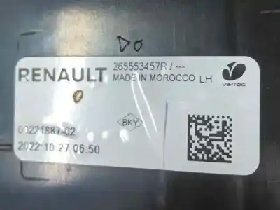 Peça sobressalente para automóvel em segunda mão farolim interior traseiro esquerdo por renault megane e-tech suv ev60 referências oem iam 265553457r  