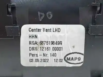 Second-hand car spare part air ventilation grille for renault megane e-tech suv ev60 oem iam references 687519849r  