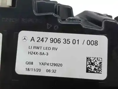 Автозапчасти б/у внутренний левый задний фонарь за mercedes-benz gla (h247) gla 200 d (247.712) ссылки oem iam a2479063501  