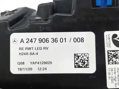 Автозапчастина б/у внутрішній правий завод для mercedes-benz gla (h247) gla 200 d (247.712) посилання на oem iam a2479063601  