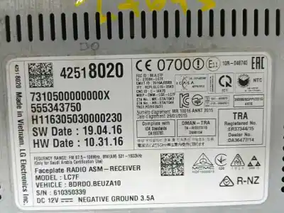 Second-hand car spare part multifunction display for opel corsa d (s07) 1.4 (l08 l68) oem iam references 42518020  555343750