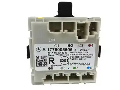 Peça sobressalente para automóvel em segunda mão módulo eletrônico por mercedes-benz gla (h247) gla 200 d (247.712) referências oem iam a1779005505