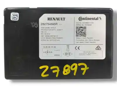 Peça sobressalente para automóvel em segunda mão módulo eletrônico por renault zoe (bfm_) zoe referências oem iam 282754595r