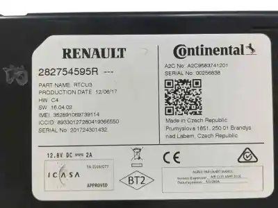 Second-hand car spare part electronic module for renault zoe (bfm_) zoe oem iam references 282754595r  a2c9583741201