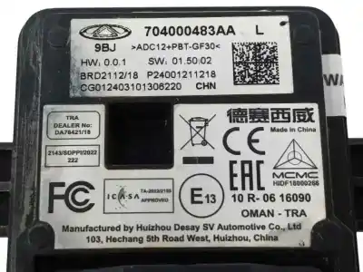 Second-hand car spare part electronic module for omoda 5 1.6 tgdi oem iam references 704000483aa  