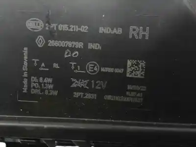 Second-hand car spare part front right headlight for renault megane e-tech suv ev60 oem iam references 266007879r  