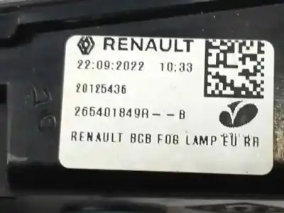 Pezzo di ricambio per auto di seconda mano paraurti luce posteriore destro per renault megane e-tech suv ev60 riferimenti oem iam 265802052r  