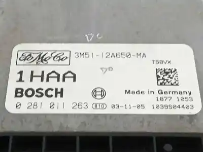 Peça sobressalente para automóvel em segunda mão centralina de motor uce por ford focus c-max (cap) 1.6 tdci cat referências oem iam 3m5112a650ma  0281011263
