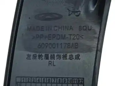 Second-hand car spare part rear left winglet for omoda 5 1.6 oem iam references 609001178ab  