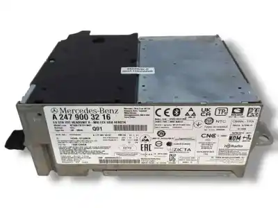 Recambio de automóvil de segunda mano de sistema audio / radio cd para mercedes-benz gla (h247) gla 200 d (247.712) referencias oem iam a2479003216