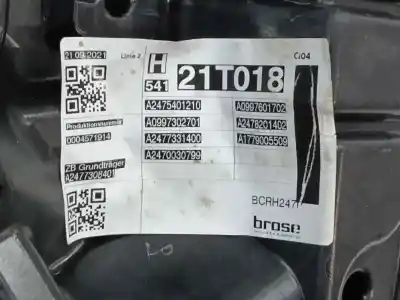 Автозапчастина б/у регулятор склона задній лівий для mercedes-benz gla (h247) gla 200 d (247.712) посилання на oem iam a2477308401  