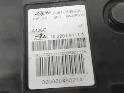 Peça sobressalente para automóvel em segunda mão travão de estacionamento elétrico por ford focus c-max (cap) 1.6 tdci cat referências oem iam 3m512598ea  10220101114