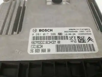 Second-hand car spare part ecu engine control for citroen c3 sx oem iam references 9666986880  0281017388