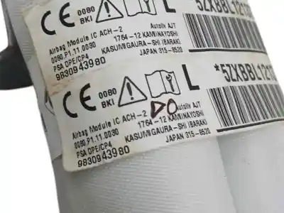 Recambio de automóvil de segunda mano de airbag cortina delantero izquierdo para peugeot 308 iii (fb_, fh_, fp_, f3_, fm_) bluehdi 130 (fbyhzl fbyhzt) referencias oem iam 9830943980  