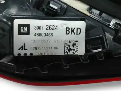 Pezzo di ricambio per auto di seconda mano luce di coda interna destra per opel corsa d (s07) 1.4 (l08 l68) riferimenti oem iam 39012624 0287514111 46003466