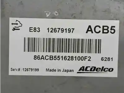 Second-hand car spare part ecu engine control for opel corsa d (s07) 1.4 (l08 l68) oem iam references 12679197  