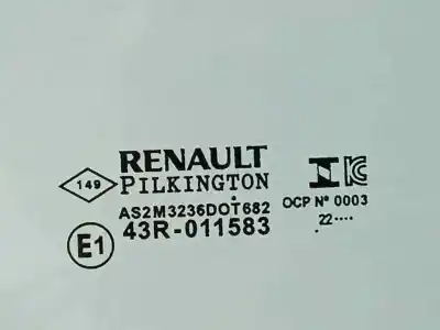 Second-hand car spare part front right glass window for renault megane e-tech suv ev60 oem iam references   