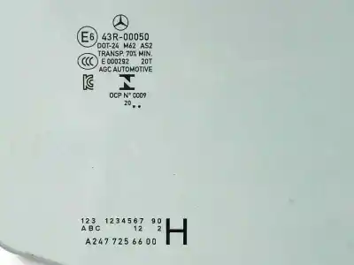 Автозапчастина б/у передній правий місяць для mercedes-benz gla (h247) gla 200 d (247.712) посилання на oem iam a2477256600  43r00050