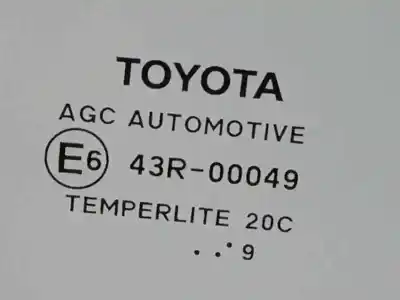 Second-hand car spare part front right glass window for toyota corolla fastback (_e21_) 1.8 hybrid (zwe211) oem iam references   
