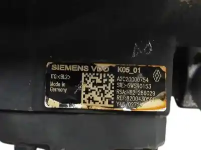 Peça sobressalente para automóvel em segunda mão bomba de injeção por renault scenic ii 1.5 dci diesel referências oem iam 8200430599 5ws40153 a2c200000754